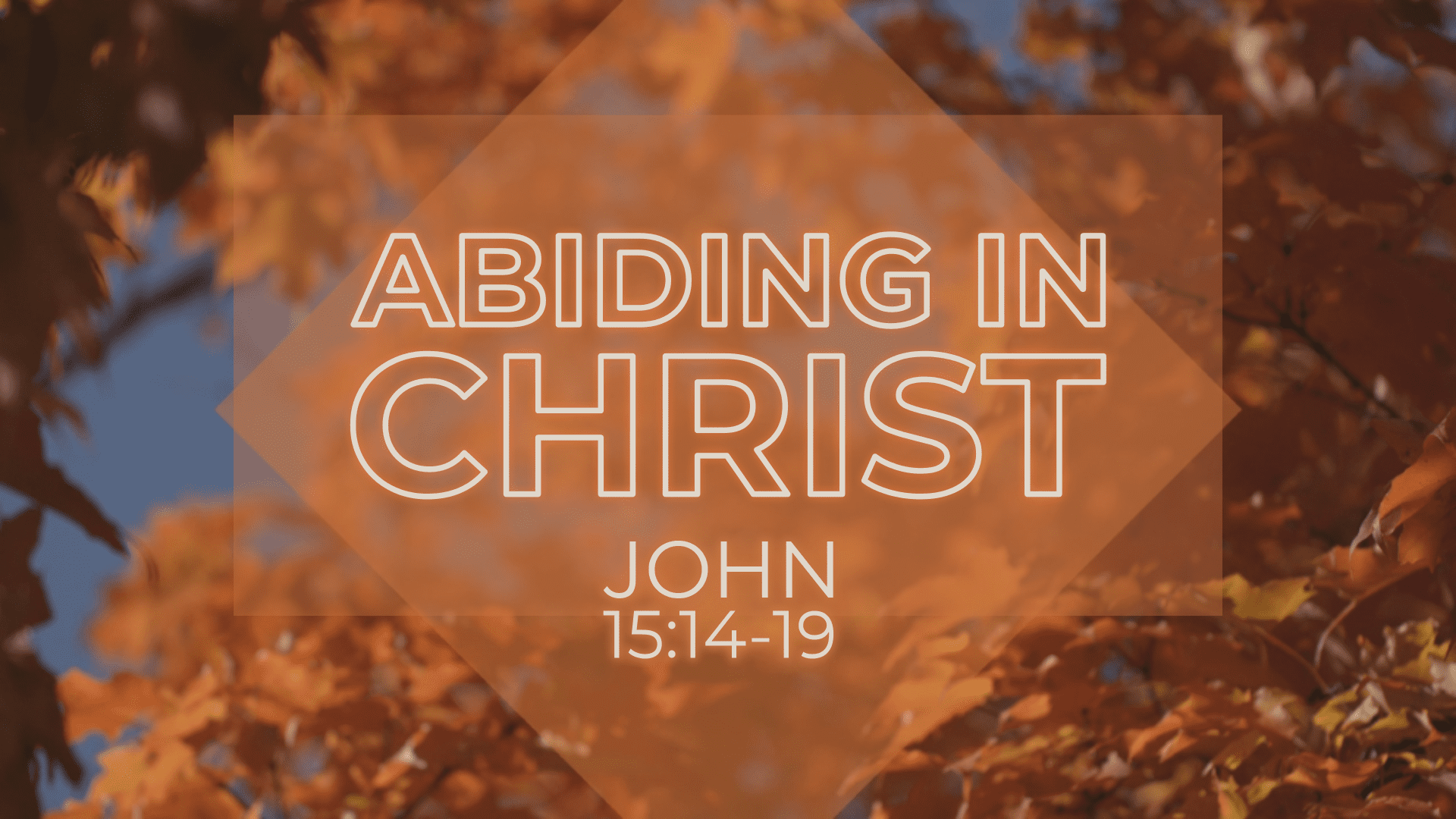 Abiding In Christ