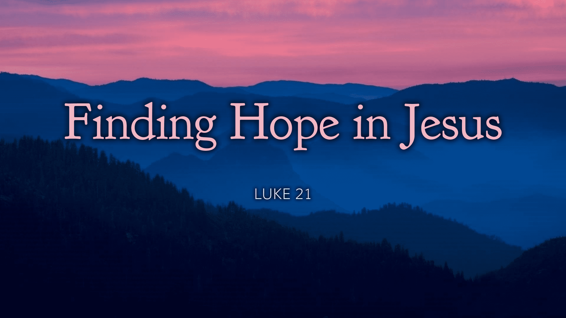 Finding Hope In Jesus